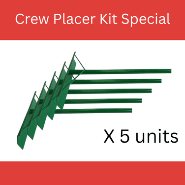Concrete Crew Placer Kit Special 5 x Easy Pull Ali Texas Placers Green