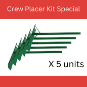 Concrete Crew Placer Kit Special 5 x Easy Pull Ali Texas Placers Green